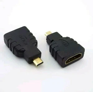 Conector convertidor adaptador macho HDMI hembra a micro HDMI tipo D. - Imagen 1 de 2