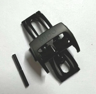 Original MIDO Multifort 18mm M025407A Negro PVD Cierre Hebilla para Correa de Cuero  Foto 1 de 2
