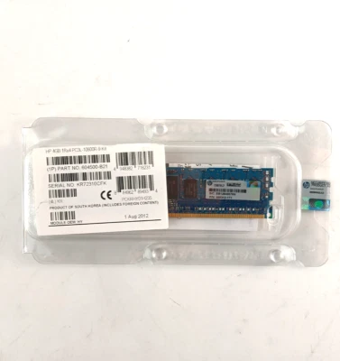 4GB RDIMM 1Rx4 PC3L-10600R DDR3 1333MHz (ECC) (240-Pin) Memory - 605312-171 - Image 1 of 2