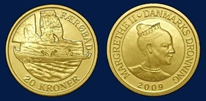 DENMARK 20 Kroner 2009 Ships - Faroes boat KM 936 UNCIRCULATED - Bild 1 von 1