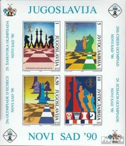 Yugoslavia block39 (complete issue) unmounted mint / never hinged 1990 Chess-Oly - Picture 1 of 1