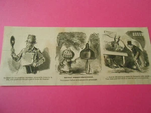 Vignette 1849 Caricature Humour Nouveau Biberon perfectionné - Picture 1 of 2