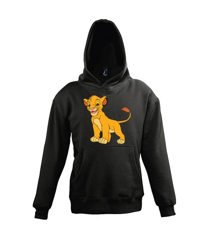 LOEWE Felpa con cappuccio bambini Youth Designz Simba stampa pullover leone re film cartone animato divertente