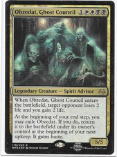 OBZEDAT, GHOST COUNCIL FOIL Modern Masters 2017 NM English Magic x1