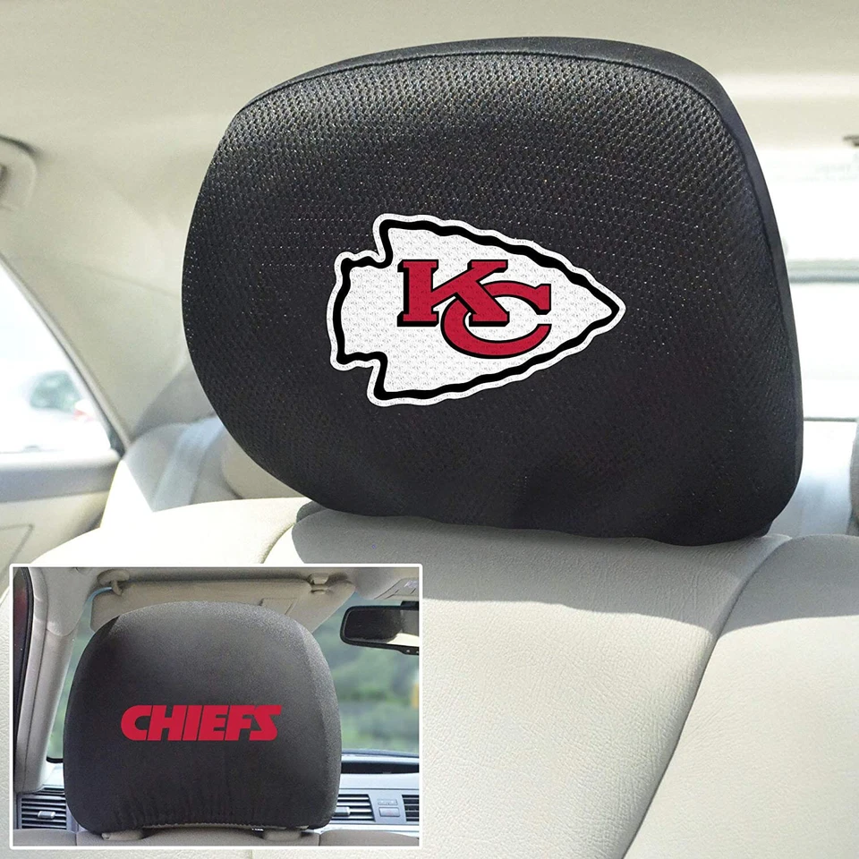 Чехлы на подголовник Kansas City Chiefs Football NFL лицензированные FANMATS — набор из 2 - Изображение 1 из 1