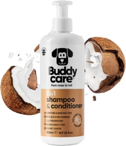 Dog Shampoo and Conditioner 2In1 (500Ml) Gentle Formula for All Breeds, Gentle C - Picture 1 of 11