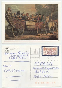 45303 - Der Postwagen nach Gotha, um 1825 - Ansichtskarte, gelaufen 3.5.1994 - Picture 1 of 1