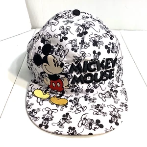 Gorra/sombrero de béisbol blanco con estampado integral de Mickey Mouse de los parques de Disney blanco - Imagen 1 de 6