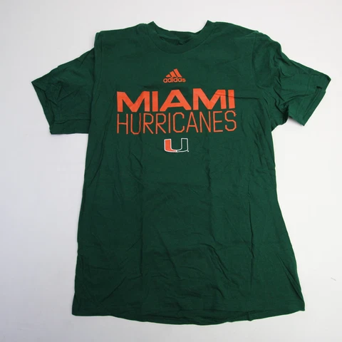 Miami Hurricanes adidas Amplifier Short Sleeve Shirt Men's Green New Cover