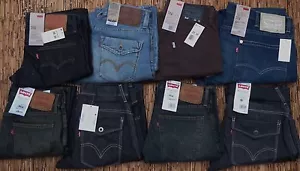 LEVI'S 514 JEANS DENIM UOMO SLIM GAMBA DRITTA SET SOTTO VITA A SCELTA $58 - Foto 1 di 35