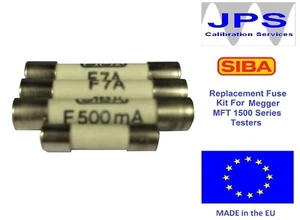 Megger MFT 1502 1552 1553 Fuse Kit JPSF035 - Picture 1 of 2