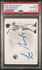 2001 Upper Deck SP Authentic Chirography Luis Gonzalez Autograph PSA 10 POP 1