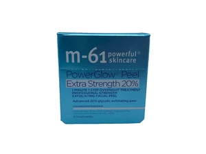 M-61 Powerful Skincare Power Glow Peel Extra Strenght 20% Overnight 8 Treatment - Picture 1 of 3