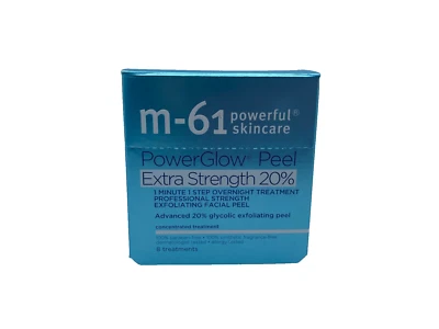 M-61 Powerful Skincare Power Glow Peel Extra Strenght 20% Overnight  8 Treatment - Image 1 of 3