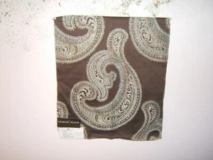 Kravet, Candice Olson Collection, Star Paisley, Remnant, 16" W X 18" L, Cl Brown - Picture 1 of 2