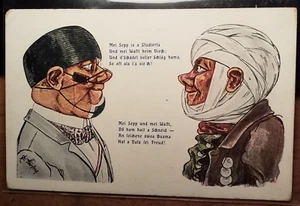 Sepp & Wastl - Estudiante con Schmiss de Mensur / Tarjeta de dibujos animados Studentika - Imagen 1 de 1