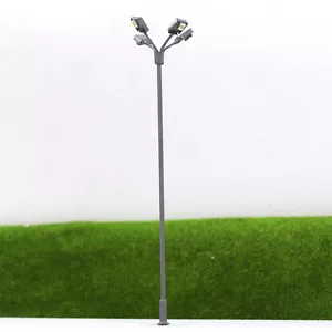LSL04 5pcs Model Railway OO HO Gauge Lamps LED Street Lights Playground Yard 3V - Picture 1 of 5