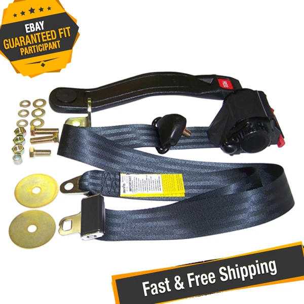 Crown Automotive BELT3B Seat Belt Set for 82-95 Jeep Wrangler YJ/CJ-5/CJ-7/CJ-8 Foto 1 de 4