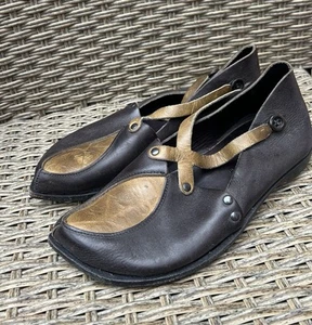 CYDWOQ Pedal Leather Flats Mary Jane Shoes Size 36 Hand Made In USA - Picture 1 of 10