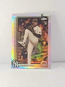 2025 Topps Chrome Will Warren Sepia Refractor (RC) - NY Yankees - Picture 1 of 2