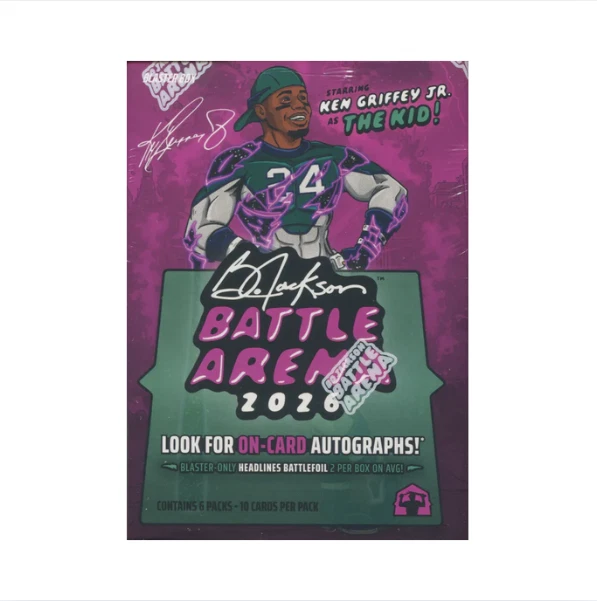 2026 Bo Jackson Battle Arena DOUBLE MEGA BOX - 6 Packs (Ken Griffey Jr Edition) - Image 1 of 1