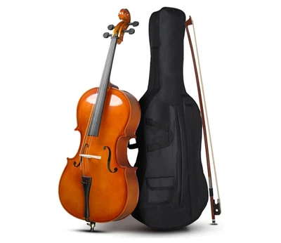 Ktaxon 4/4 Cello, Beginner Cello Acoustic Cello Set with Portable Bag, Bow, Rosi - Image 1 of 4