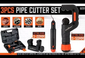 Horusdy, 3pc Pipe Tube Cutter Set, SDY 97586 - Picture 1 of 11