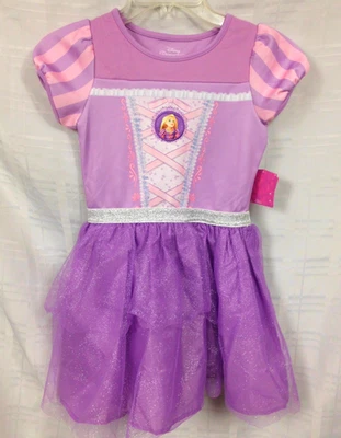 Vestido Disney Princesa Rapunzel Enredado Niñas Talla M 7/8 Tutú Disfraz Juegos con disfraces Nuevo Foto 1 de 4