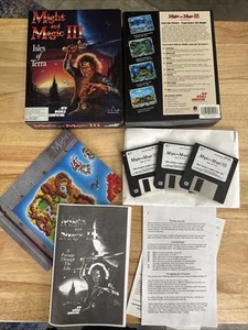 Might and Magic III Isles of Terra IBM Computer Game 3 Disks 3 1/2 Floppy A VTG - Picture 1 of 6
