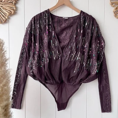 Body Free People encaje malla Foto 1 de 4