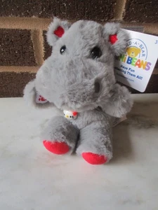 Build-A-Bear Mini Beans Heart Hippo 7 " Hello Kitty Face Charm Necklace - Picture 1 of 4