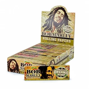 Authentic Bob Marley Unbleached Organic Hemp 1 1/4, 1.25 Rolling Papers 25 Books - Picture 1 of 3