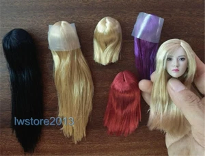 1/6 Artificial Hair Wig Cover For 12" Female Phicen TBL Action Figure Head Body - Picture 1 of 38