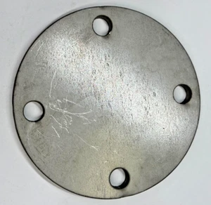 Plate Blind Flange 2" Class 125 Stainless Steel, 6" OD, 4.75" B.C., 3/8" Thick - Picture 1 of 8