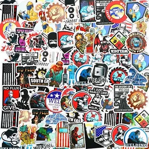 100‑Piece Welding Stickers for Hard Hats Toolboxes & Workers - Picture 1 of 7