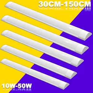 Lampada LED per vasca da soffitto lampada per ambienti umidi officina tubo 30/60/90/120 cm - Foto 1 di 21
