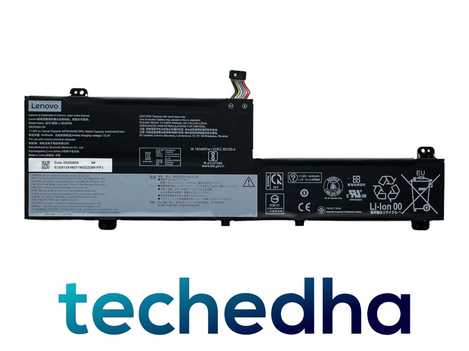 Lenovo Flex 5 14ARE05 14IIL05 Original Battery L19L3PD6 L19C3PD6 GRADEA %95 LIFE - Image 1 of 1