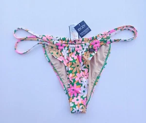 Cotton On Gathered Double Strap Brazilian  Bikini Bottom Size:XL Retro Daisy  - Bild 1 von 12