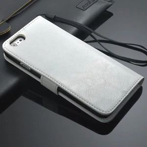 Leather Flip Case Samsung Galaxy Note 3 4 5 8 Luxury Credit Card Wallet + Glass - Picture 1 of 14