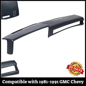 Dash Cover Compatible with 1981-1991 GMC Chevy Trucks Dashboard Cover Dark Blue - Picture 1 of 10