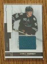 Chris Tierney (Sharks) 2014-15 UD Premier ROOKIE JERSEY Silver Spectrum /125