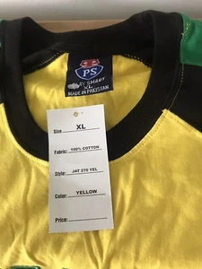 VINTAGE JAMAICA SOCCER HEAVY SHIRT XL NEW - Picture 1 of 9