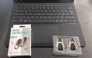 Laptop Tablet Ständer Aluminium kompakt klappbar Tischplatte passend für verschiedene Größen - Bild 1 von 6
