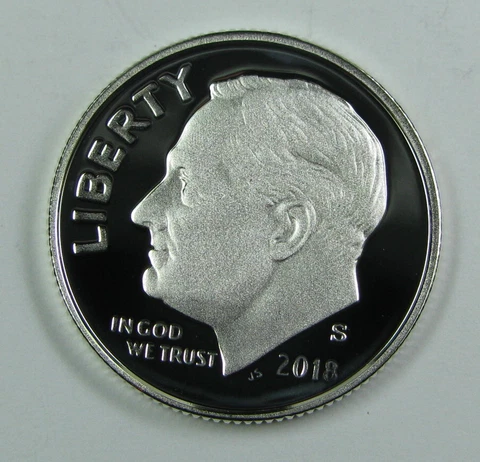 2018, 2019, 2020 and 2021 SILVER PROOF ROOSEVELT DIMES GEM CAMEO CONDITION Cover