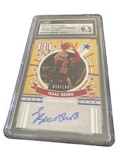 🔥📈 ISAAC OKORO AUTO Graded 9.5 10 2020-21 RC Rookie Hometown Heroes #d149 Cavs