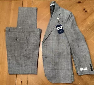 Made in USA - 38R (32 W) Joseph Abboud - Luxury Italian Fabric WOOL SILK LINEN - Picture 1 of 19