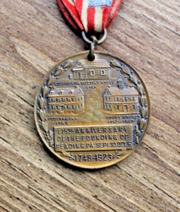 102 Jahre Medaille 1746-1923 175th Anniversary Reading, Berks County Pennsylvania - Bild 1 von 7