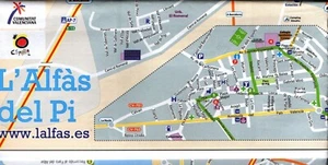 Sheet City Map of Alfas Del Pi near Benidorm. Spain, - Picture 1 of 1