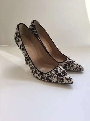 J Crew Collection Roxie Pumps Heels Calf Hair Animal Print SZ 38 - Image 1 of 4