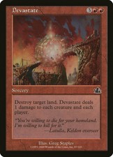1X Devastate - Prophecy - FOIL NM/EX MTG CARD